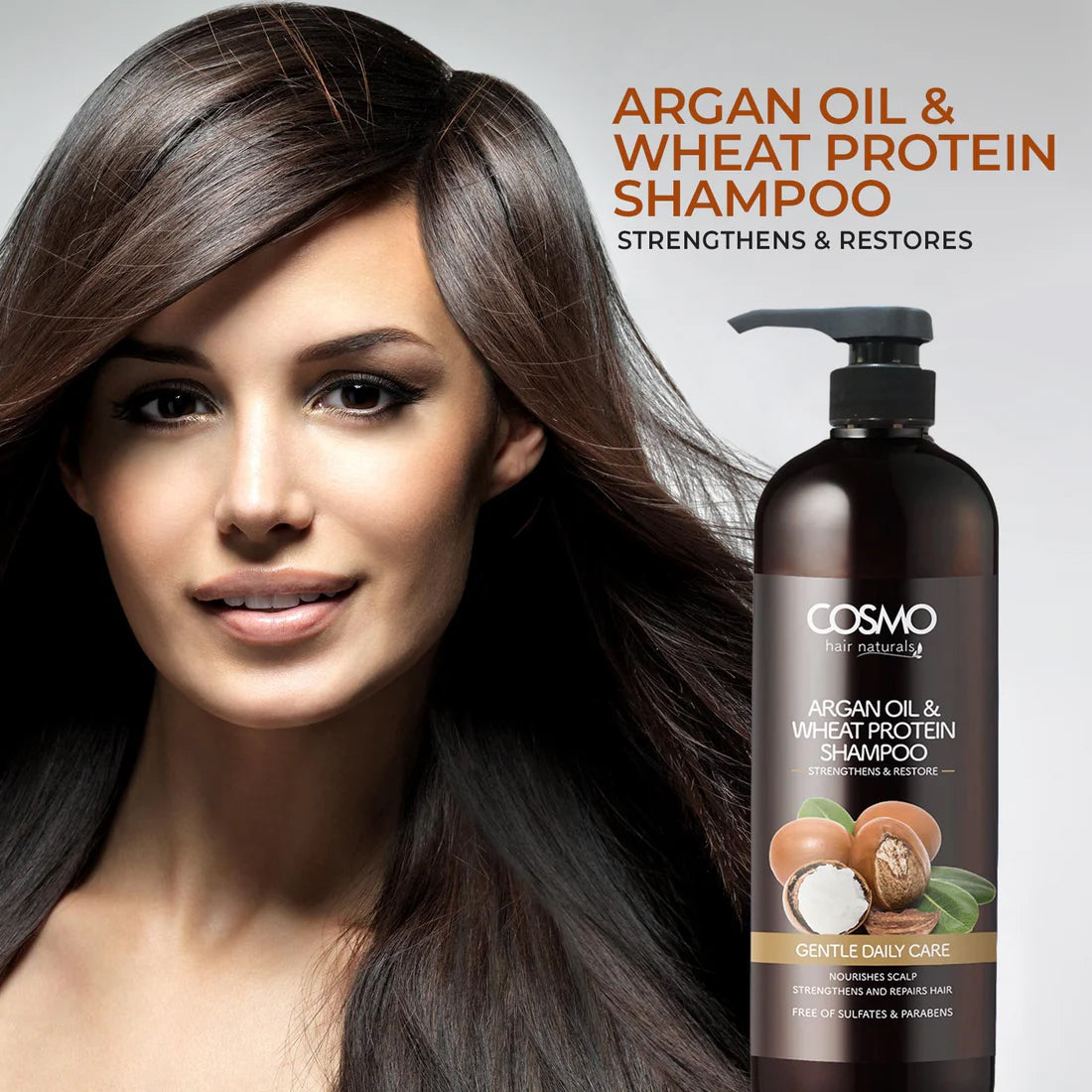 COSMO SHAM ARGAN & WHEAT 1000ML