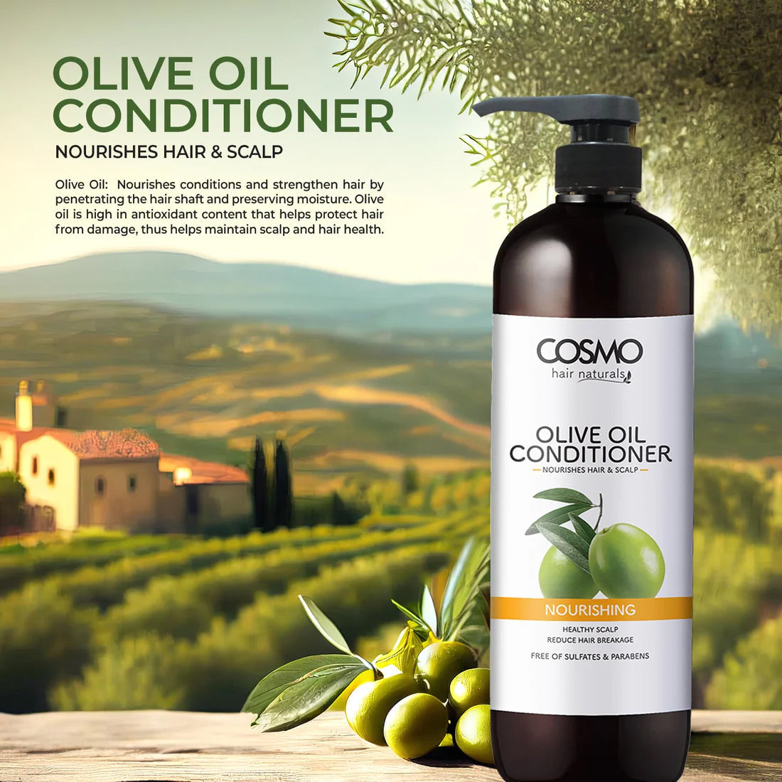 COSMO COND OLIVE OIL 1000ML