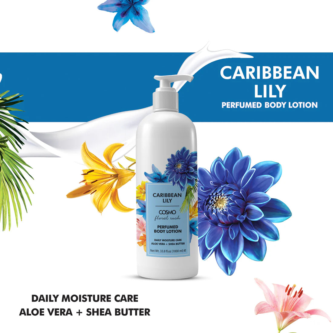 COSMO B/LOTION CARIBBEAN LILY 1000ML