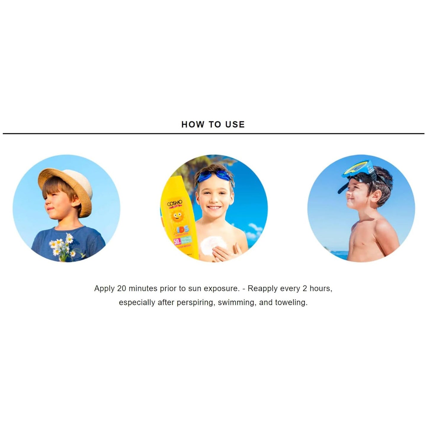 COSMO KIDS SUNBLOCK LOTIN 200ML