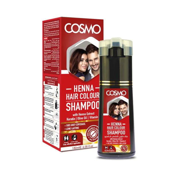 COSMO HENNA HAIR COLOUR SHAMPOO 180ML