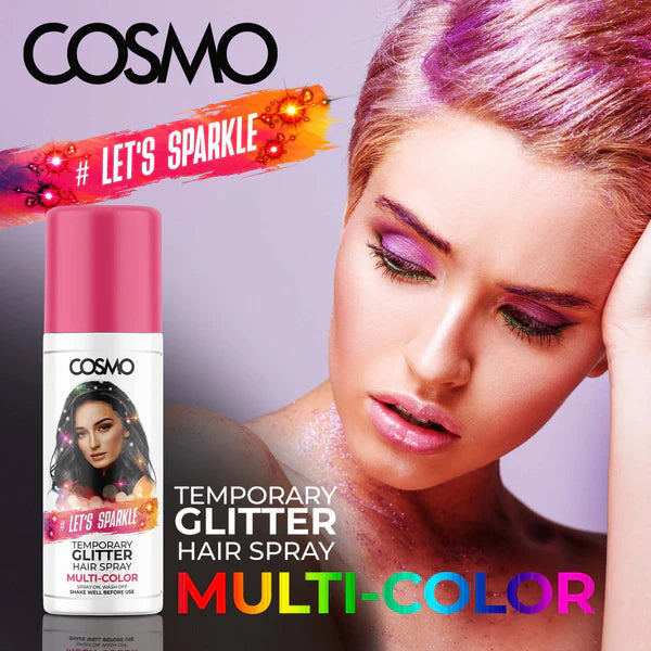 COSMO MULTICOLOR GLITTER HAIR SPRAY 100ML