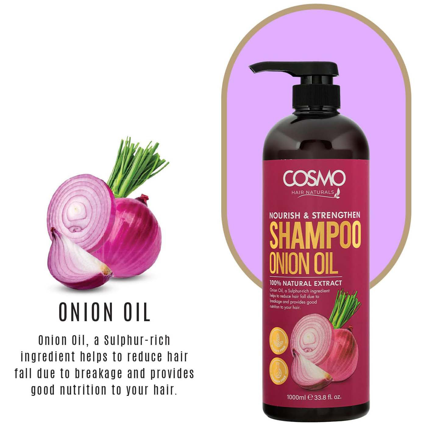 COSMO ONION OIL SHAMPOO 1000ML
