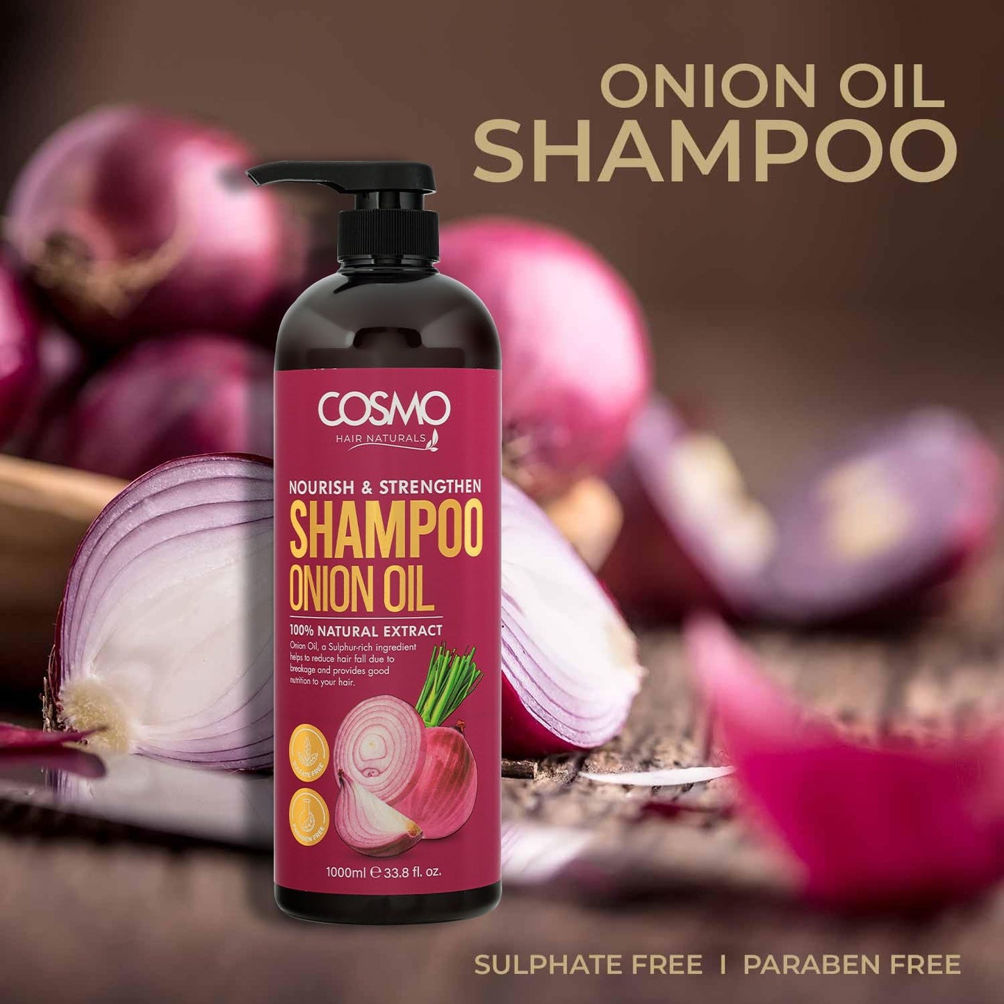 COSMO ONION OIL SHAMPOO 1000ML