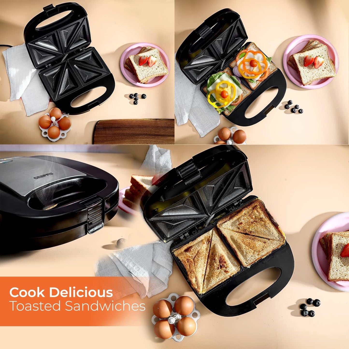 GEEPAS SANDWICH MAKER