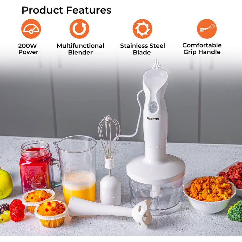 GEEPAS 4IN1 HAND BLENDER