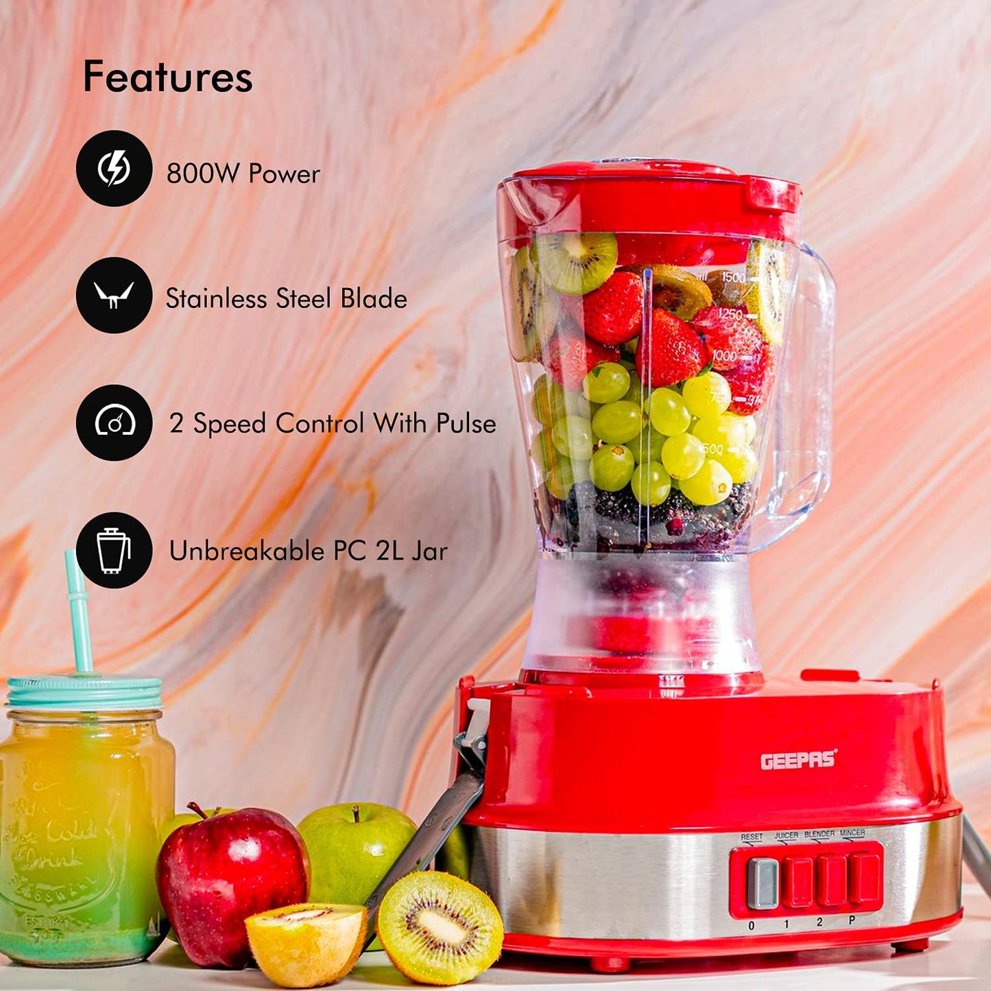 GEEPAS 4IN1 FOOD PROCESSOR