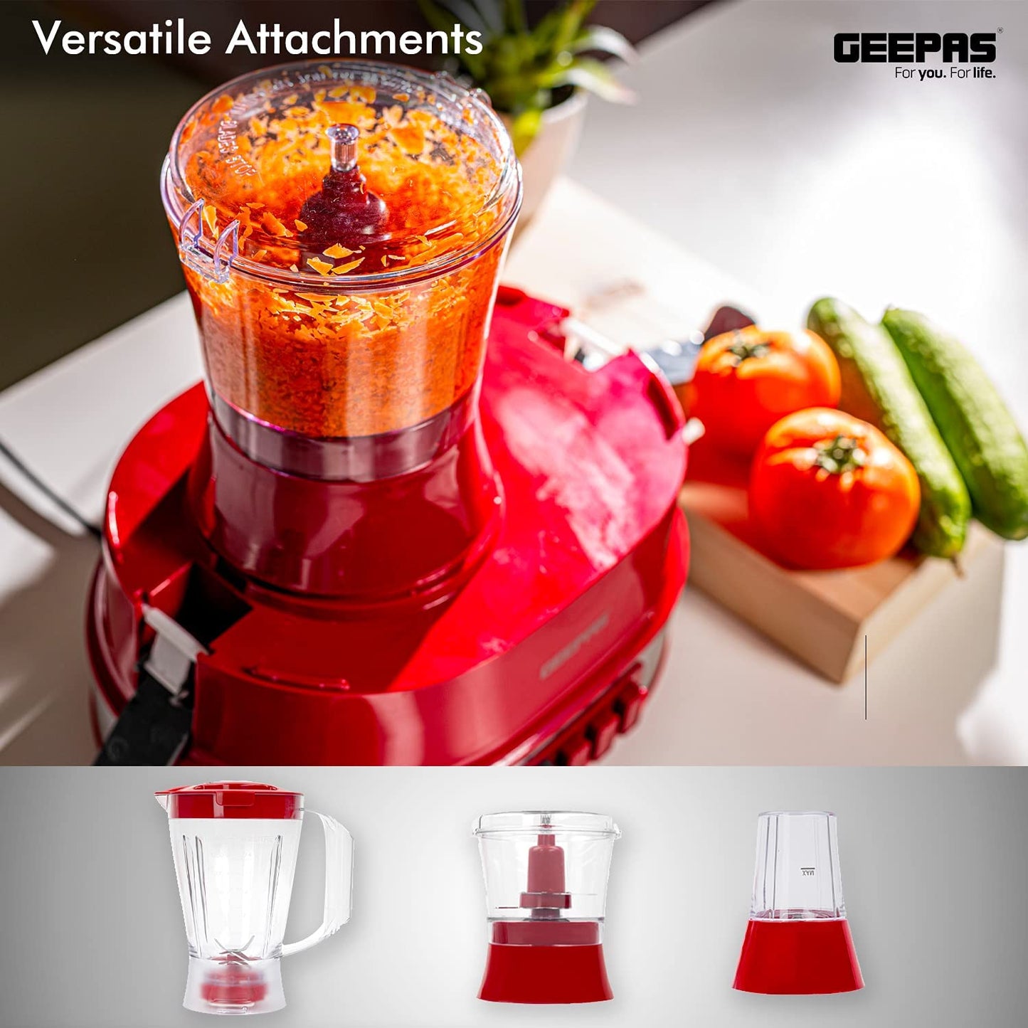 GEEPAS 4IN1 FOOD PROCESSOR