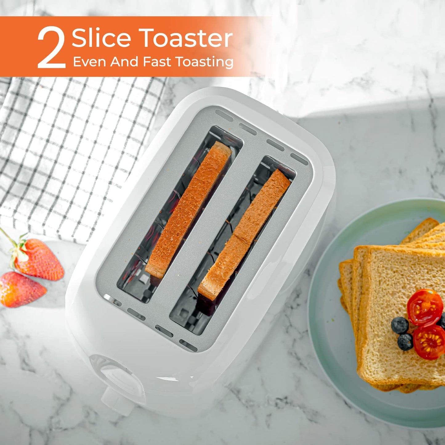GEEPAS 2 SLICE BREAD TOASTER