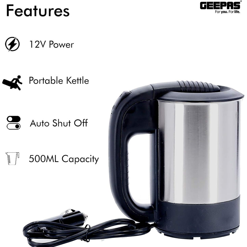 GEEPAS STAINLESS STEEL CAR KETTLE