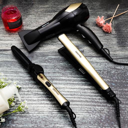 GEEPAS H/DRYER/STRAIGHTENER/CURLER SET