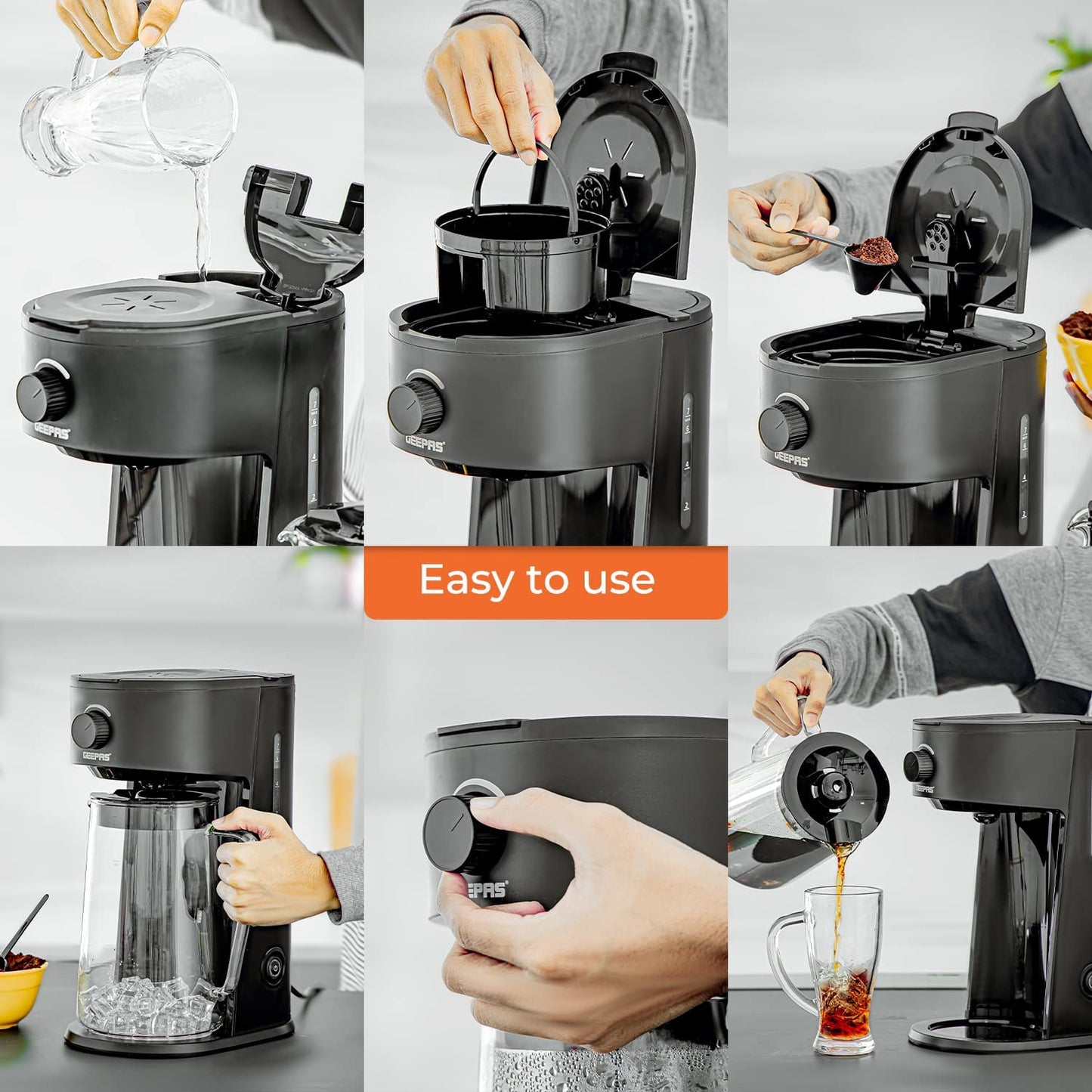 GEEPAS ICE TEA COFFEE MAKER