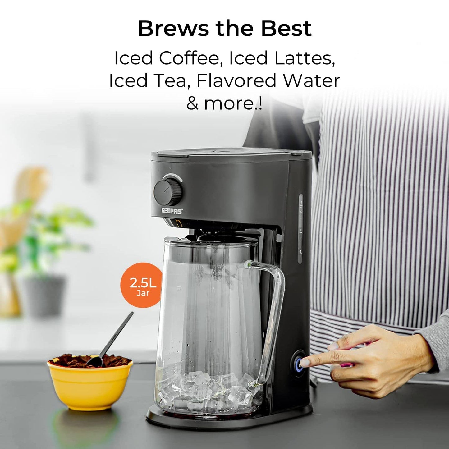 GEEPAS ICE TEA COFFEE MAKER
