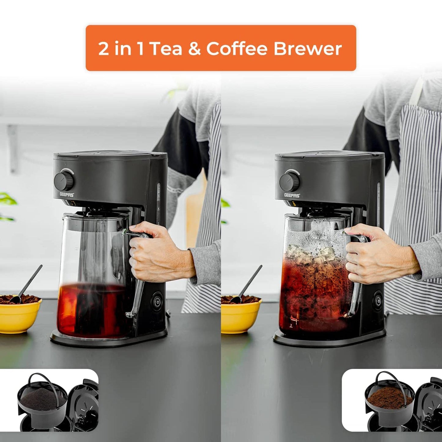 GEEPAS ICE TEA COFFEE MAKER