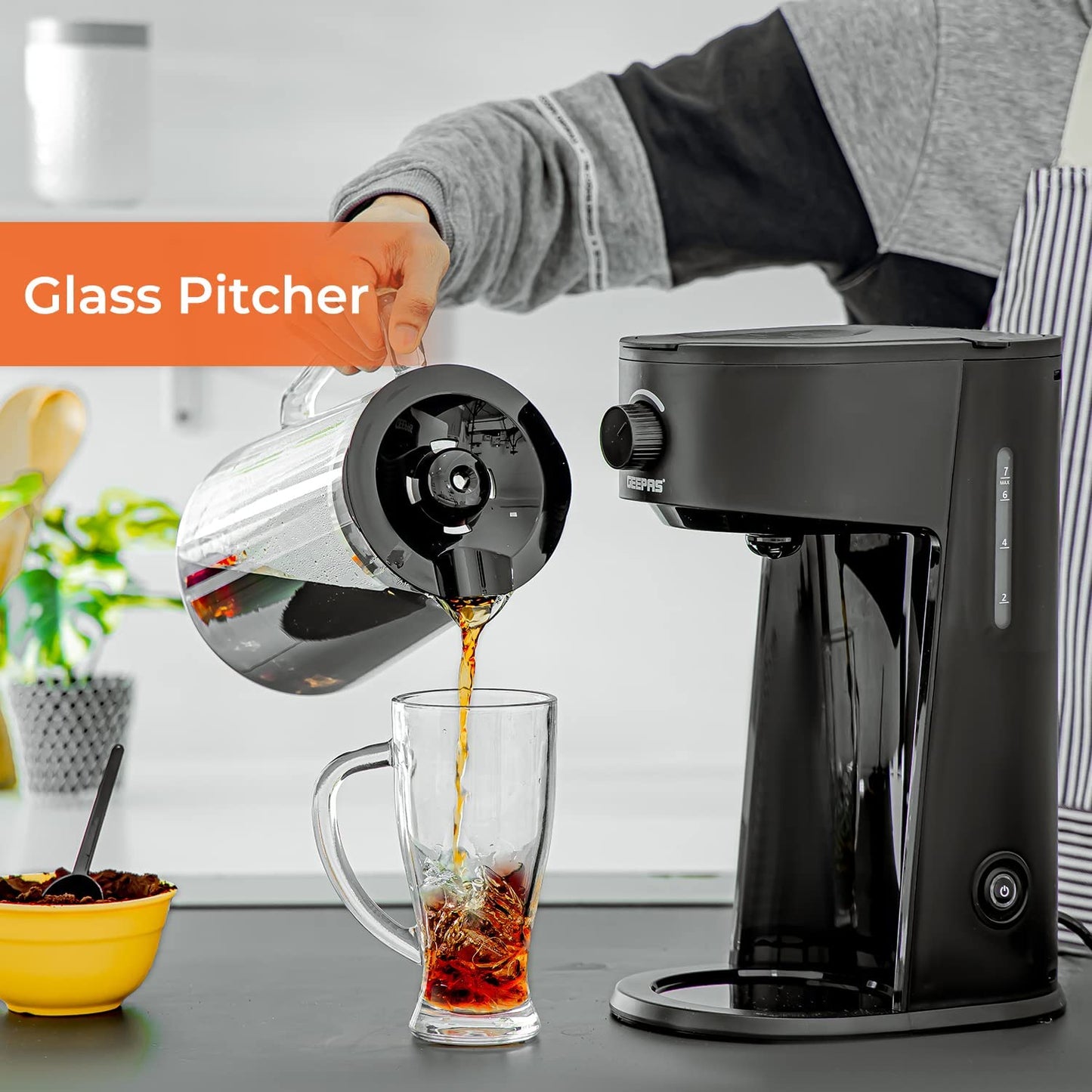 GEEPAS ICE TEA COFFEE MAKER