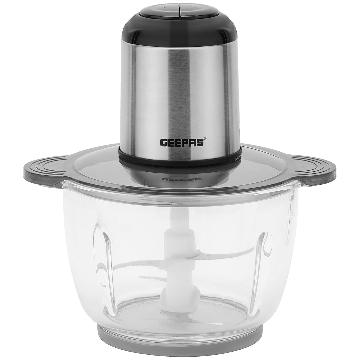 Geepas 3 L Multi Chopper- GMC42024| 500 W, Compact Multi Chopper, 2 Speed Levels And Double Blade Assembly| Suitable For Chopping Vegetables, Fruits, Meat etc..