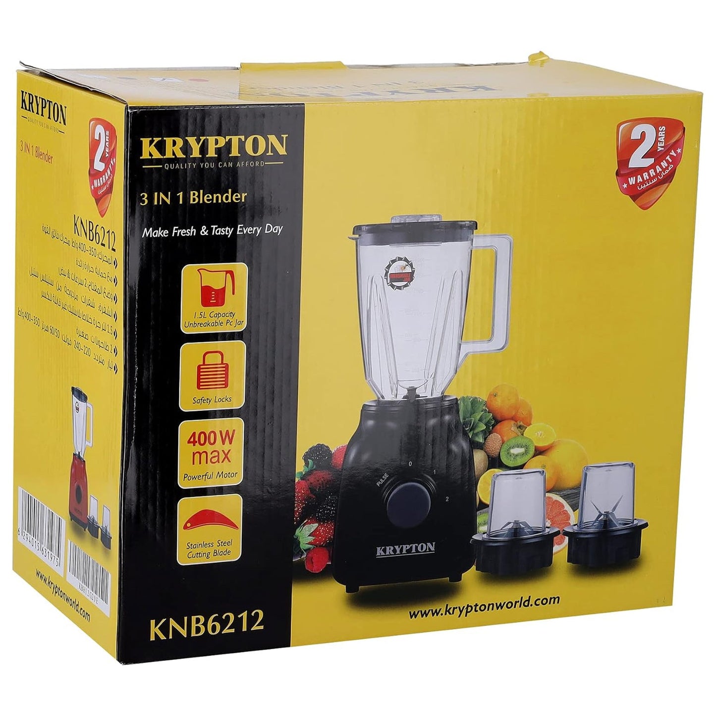 KRYPTON 3IN1 BLENDER UNBREAKABLE JAR