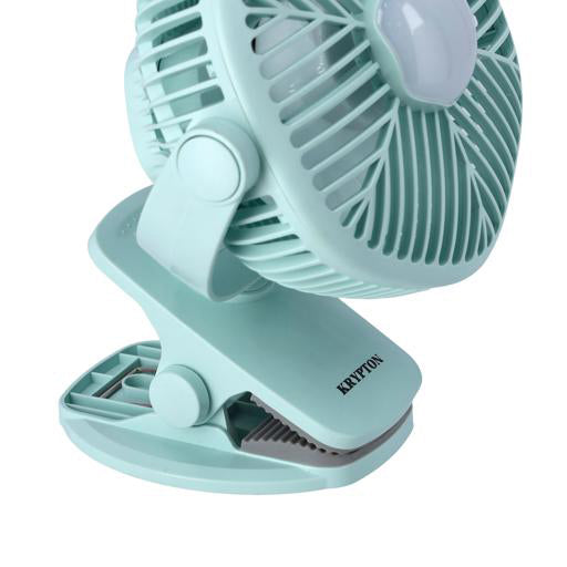 KRYPTON RECHARGEABLE FAN W/ LIGHT