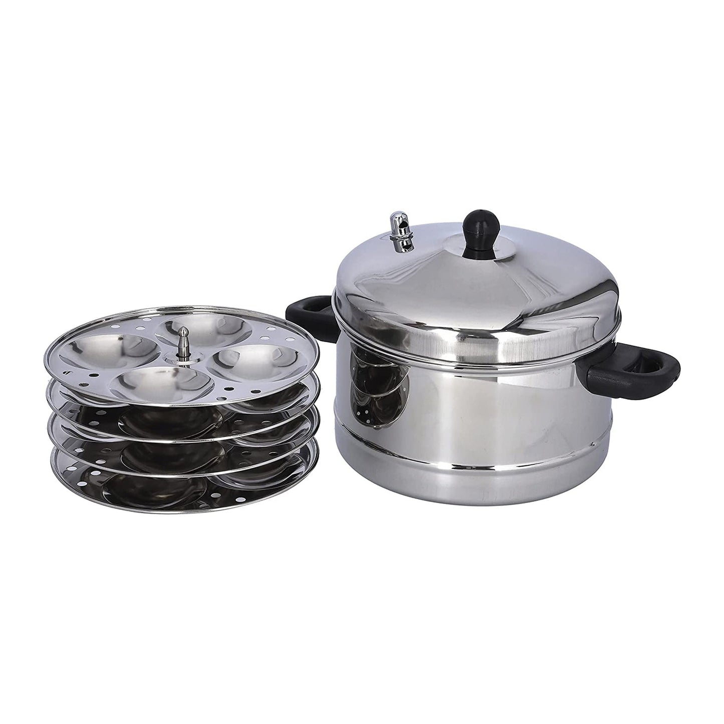 S/S IDLI COOKER 4PLATE
