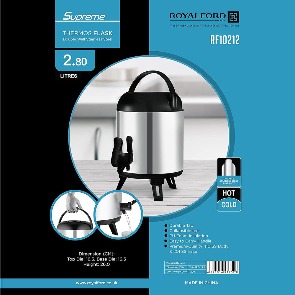 ROYALFORD THERMOS FLASK 2.8LTR