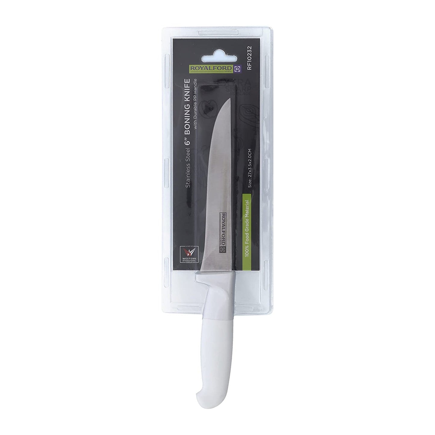 6" Bonning Knife Stainless Steel With PP Handle, RF10232 | Sharp Blade | Rust-Resistant | Durable & Strong | Knife For Cutting Vegetables, Meat, Fruits