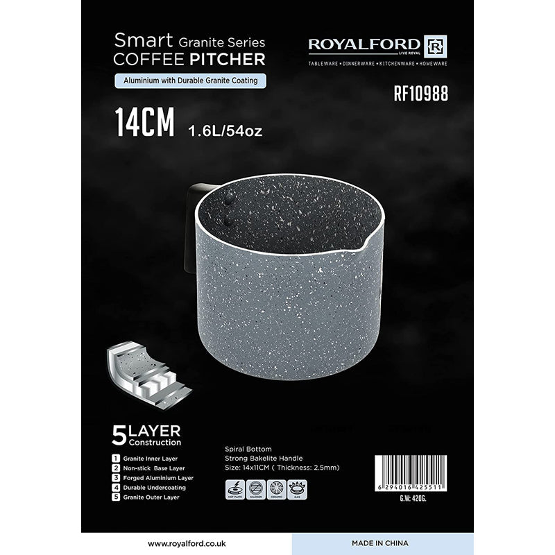 SMART GRANITE MILK BOILER 1.6LTR