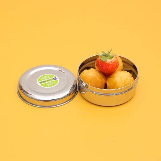 STAINLESS STEEL PURI DABBA 10CM