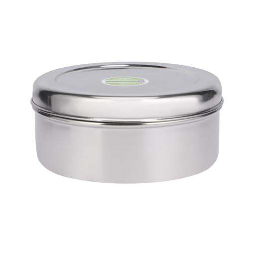 STAINLESS STEEL PURI DABBA 14CM