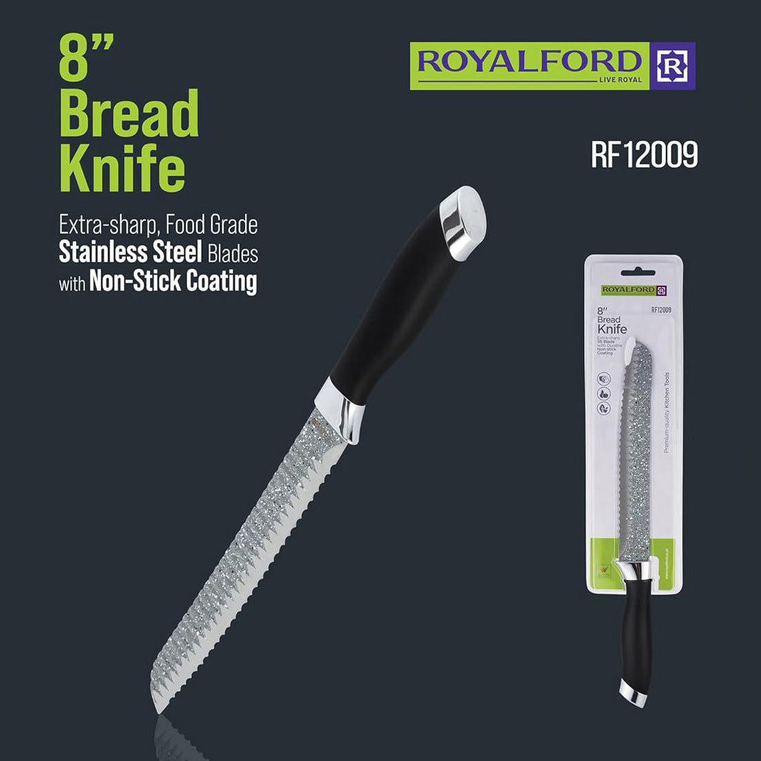 ROYALFORD BREAD KNIFE 8INCH