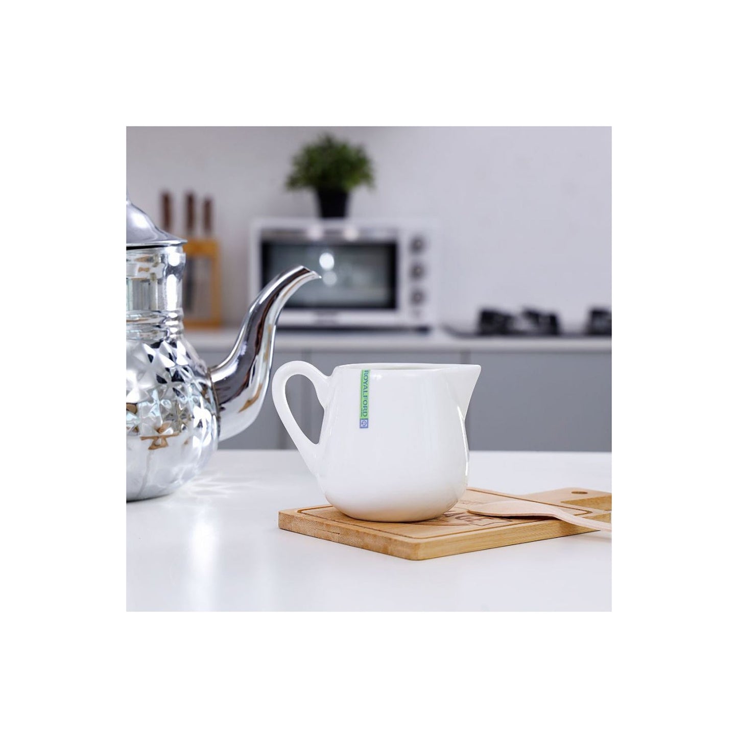 Royalford RF8003 Porcelain Magnesia Milk Pot, 120 ml