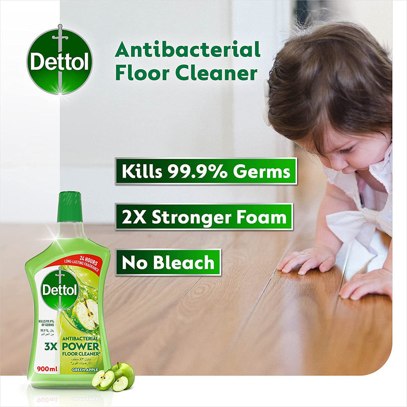 DETTOL F/CLEANER GREEN APPLE 900ML