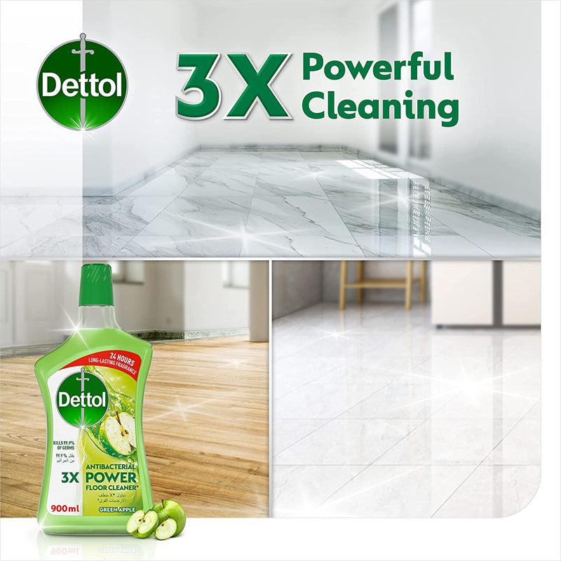 DETTOL F/CLEANER GREEN APPLE 900ML