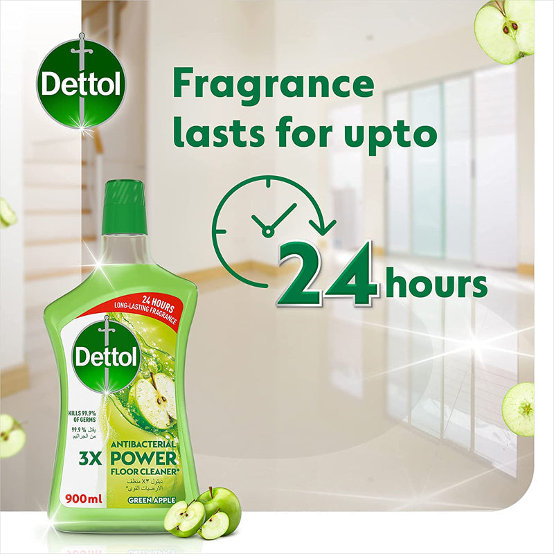 DETTOL F/CLEANER GREEN APPLE 900ML