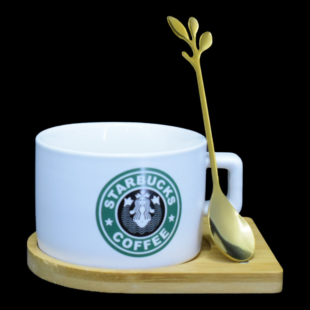 VELVET CERAMIC MUG W/ SAUCER 511