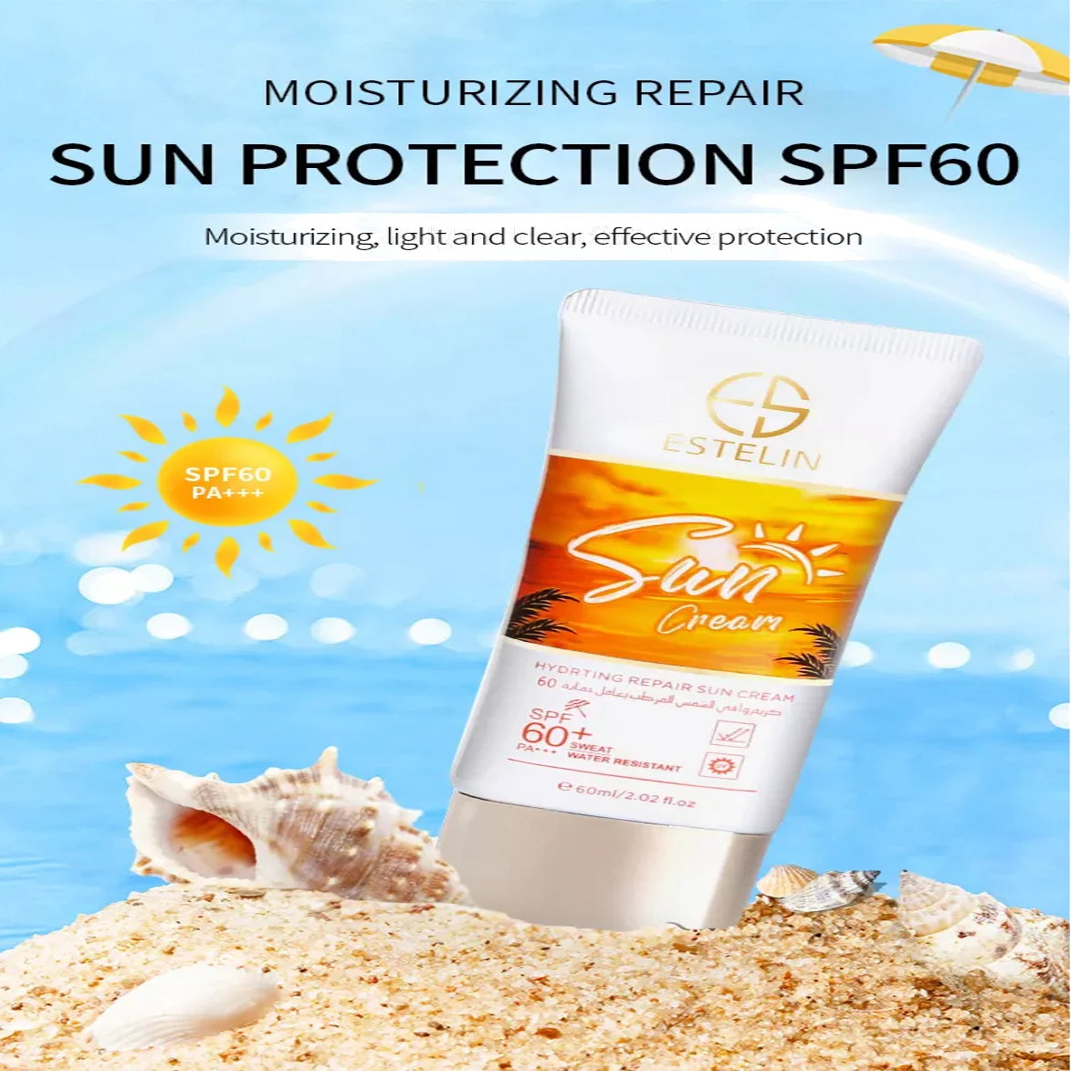 ESTELIN SUN CREAM SPF60 60ML