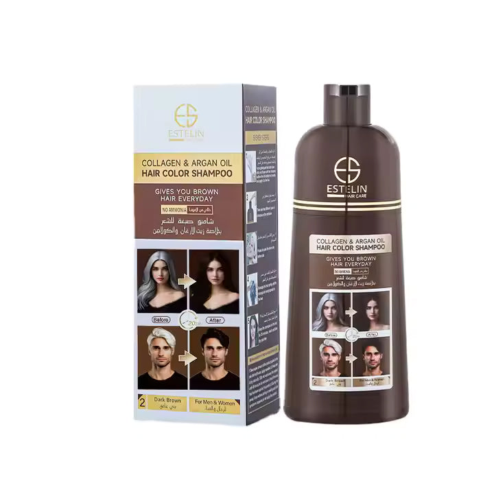 ESTELIN COLLAGEN&ARGAN OIL SHAMPOO BROWN