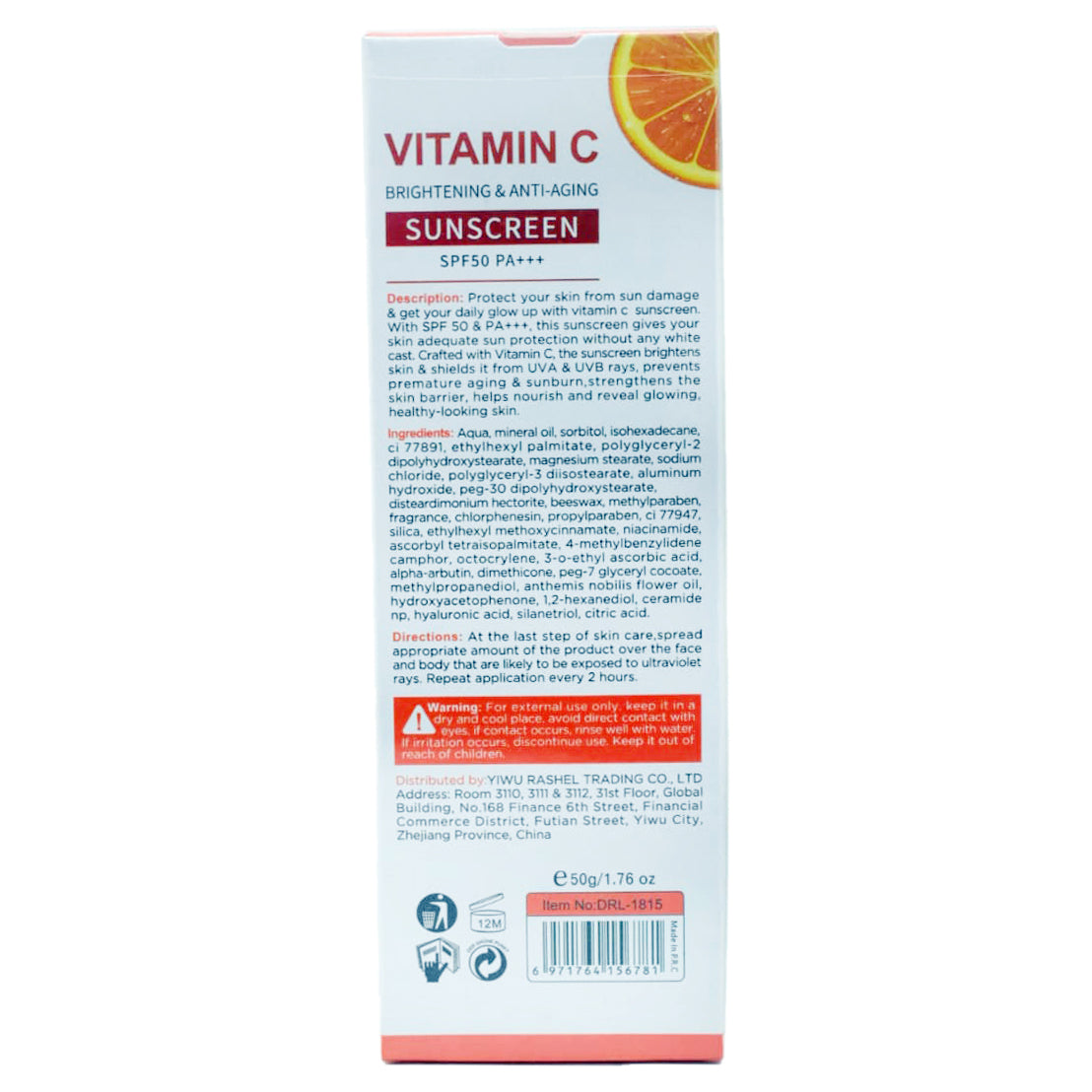 DR.RASHEL VITAMIC C SUNSCREEN