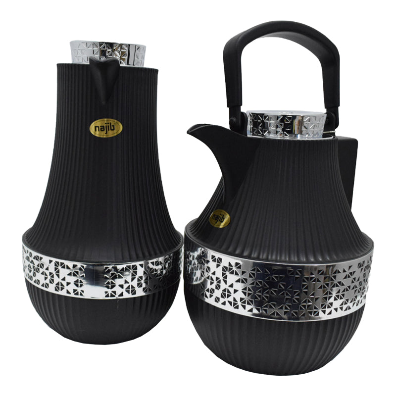 NB4700F BLACK SILVER 2PCS NAJIB FLASK