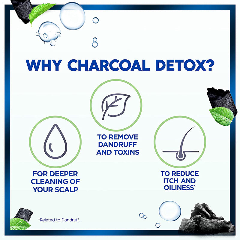 HEAD&SHOULDER SHAM CHARCOAL DETOX 400ML