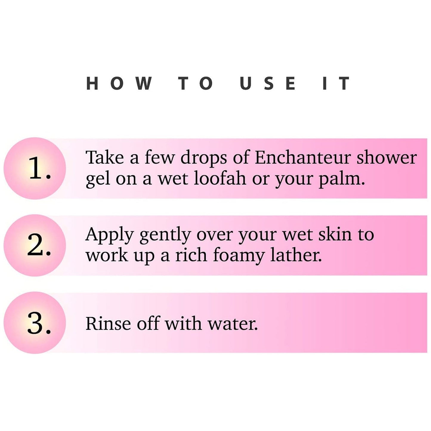 EnchantEUr Romantic Shower Gel, Shower Experience With Fine Floral Fragrance, 550 ml