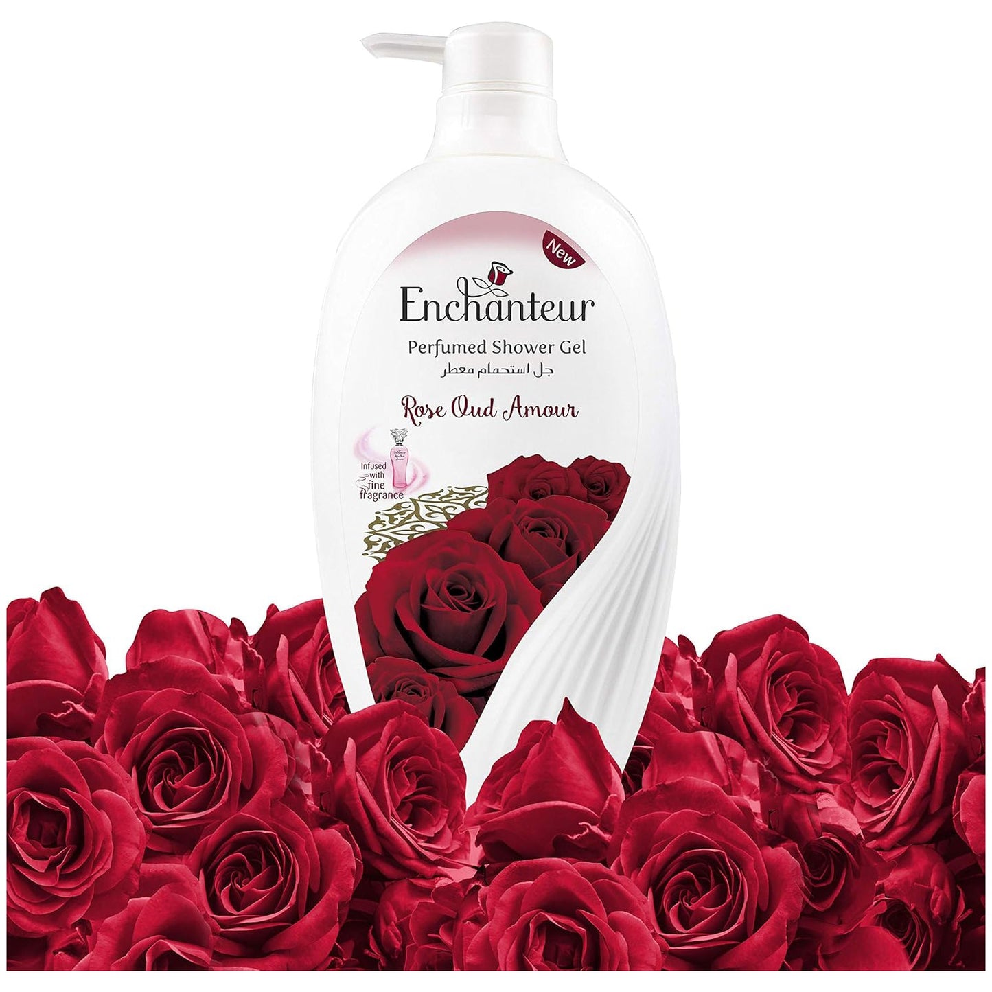 Enchanteur Rose Oud Amour Shower Gel,550Ml