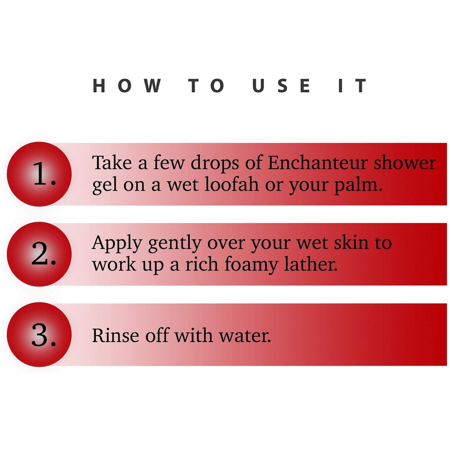 Enchanteur Rose Oud Amour Shower Gel,550Ml