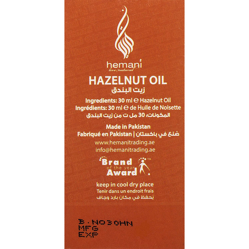 HEMANI OIL HAZELNUT 30ML