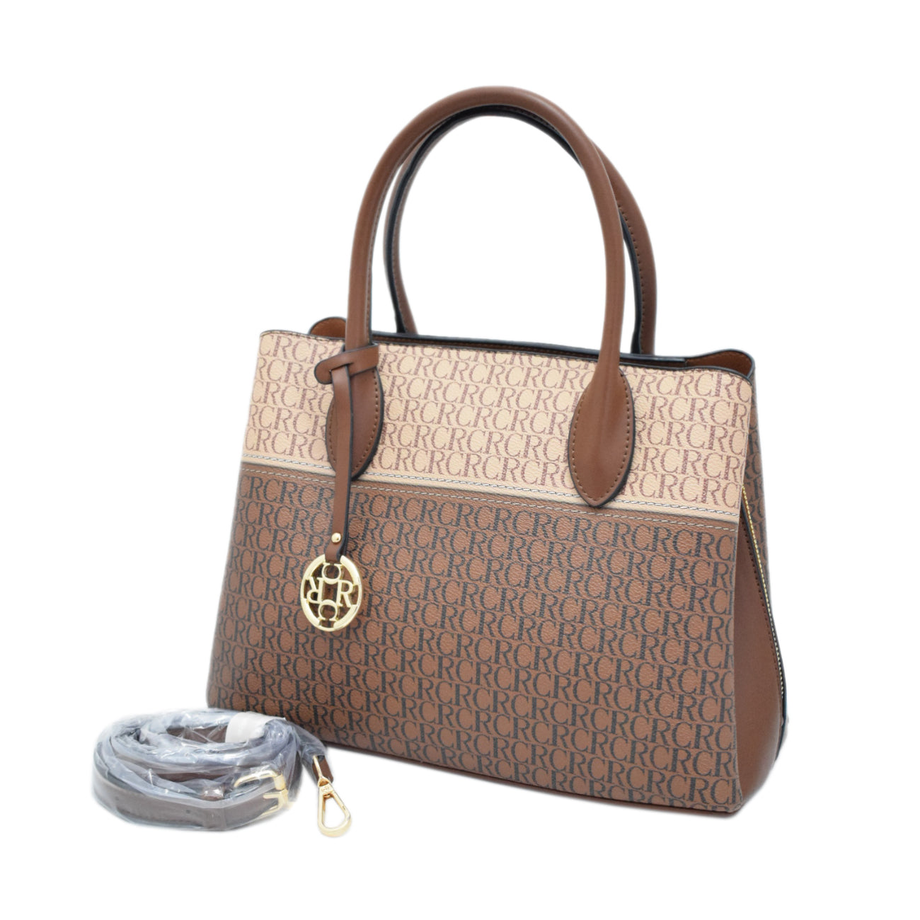 CANARLISA LADIES HANDBAG-581-3 - COFFEE