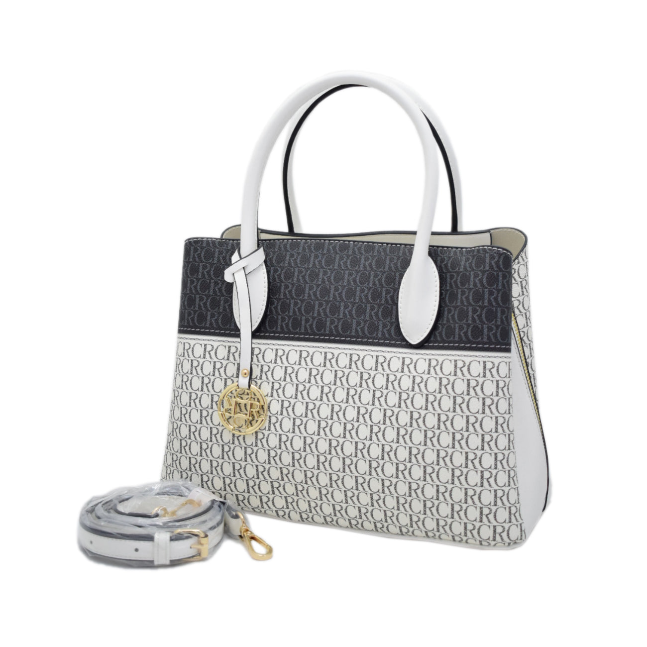 CANARLISA LADIES HANDBAG-581-3 - WHITE