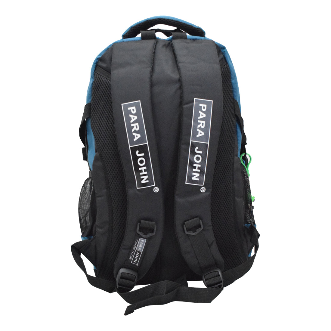 Parajohn School Bag 18 Inch - BLACK/SKYBLUE