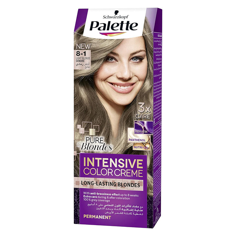 Schwarzkopf Palette Intensive Color Creme 8-1 Light Blonde Cendre