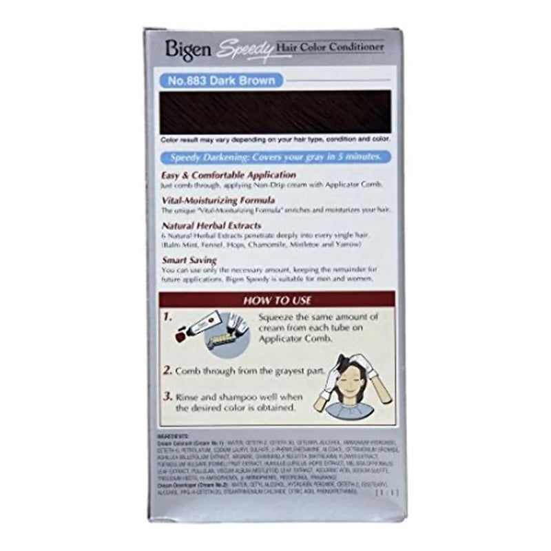 Bigen Speedy Hair Color Conditioner No. 883 Dark Brown