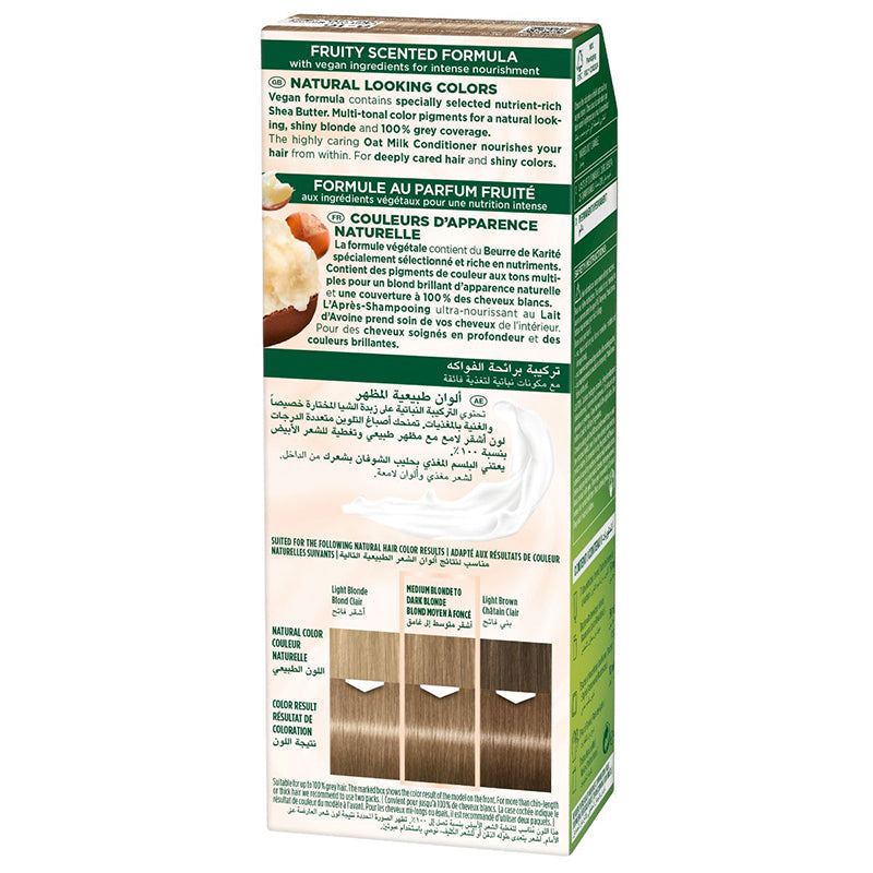 Palette, Hair Colors, Permanent Natural Color, with Shea Butter & Oat Milk, 8-16 Light Ash Blonde - 1 Kit