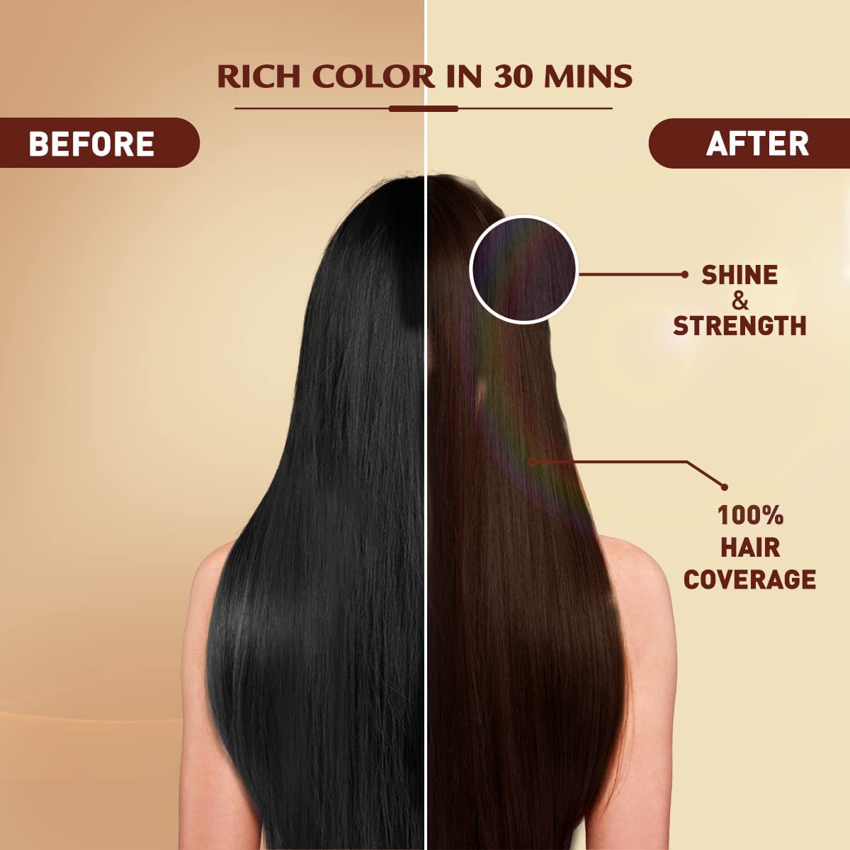 vatika-color-kit-4-0-medium-brownVatika Naturals Coloring Kit - Medium Brown With Castor Oil | 100% Grey Coverage | Permanent Hair Dye With Quick Applicator -
